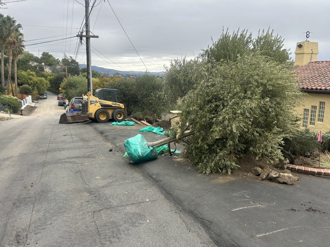 Terry's equipment on a South Bay residential street